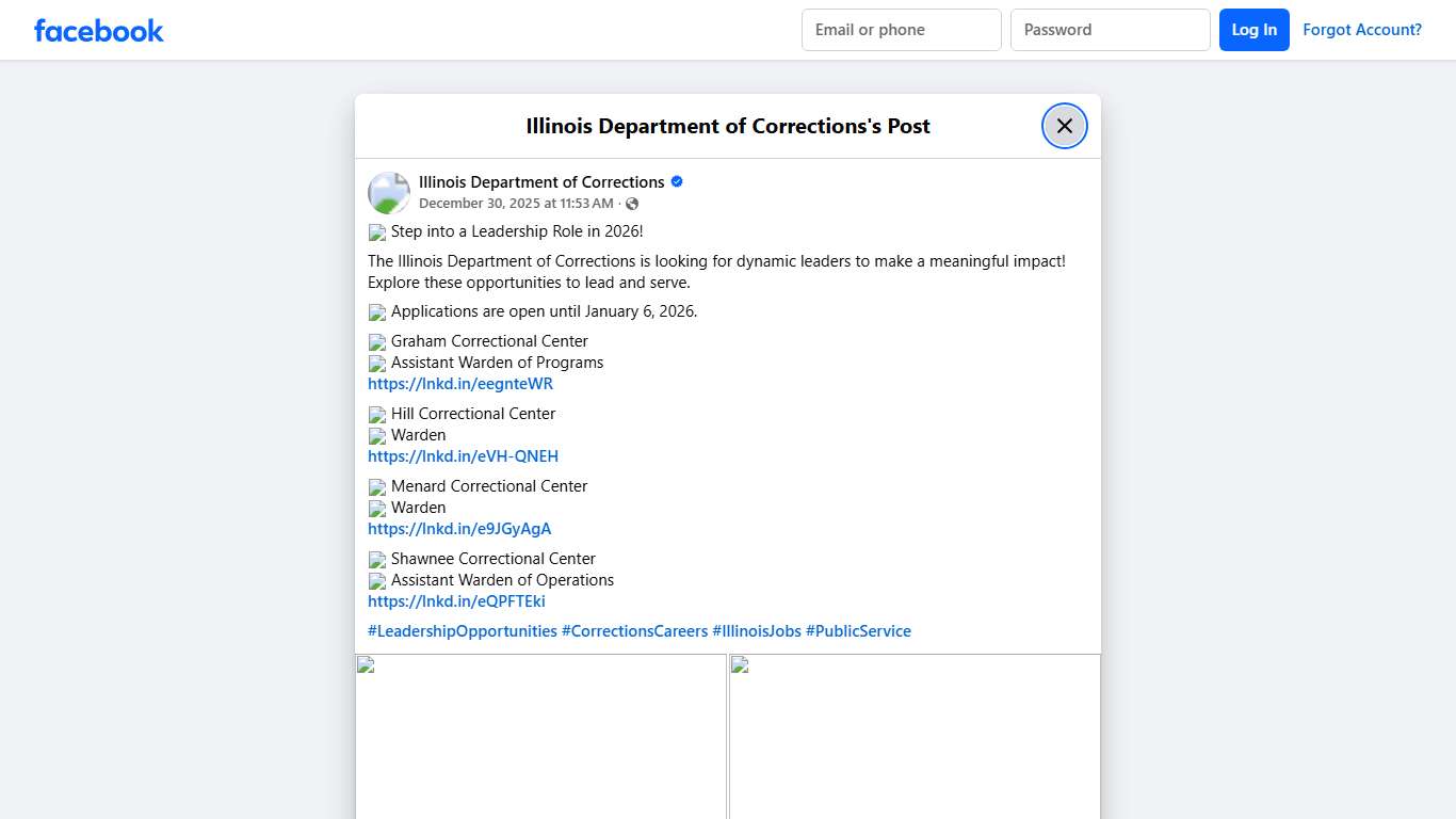 🚨 Step into a... - Illinois Department of Corrections Facebook